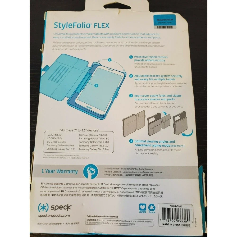 Speck StyleFolio FLEX Universal Folio Case for 7